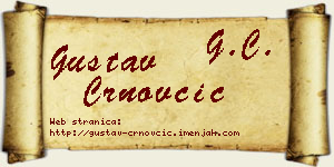 Gustav Crnovčić vizit kartica